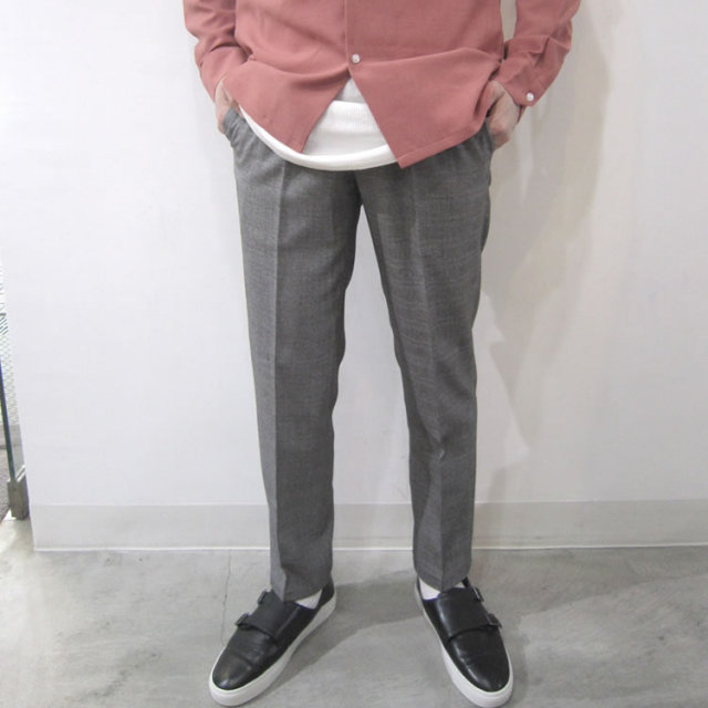 新着】Cuirs（キュイー）メンズスラックス グレンチェックセットアップテーパードスラックス新作デザイン｜渋谷Cuirs【通販】