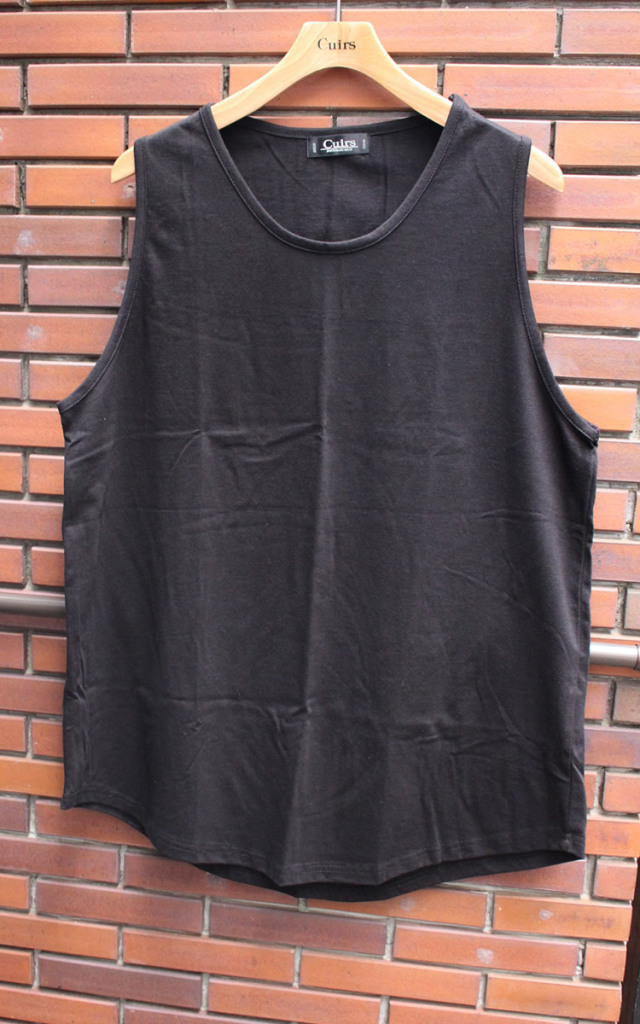 新着】Cuirs（キュイー）メンズTシャツ Uネックノースリーブ